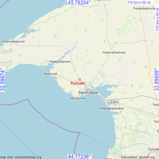 Koloski on map