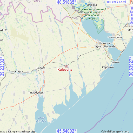 Kulevcha on map