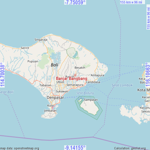 Banjar Bangbang on map