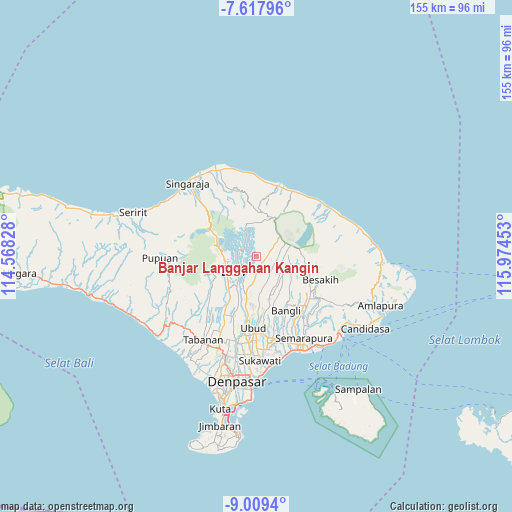 Banjar Langgahan Kangin on map