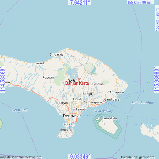 Banjar Kerta on map