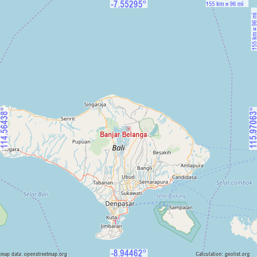 Banjar Belanga on map