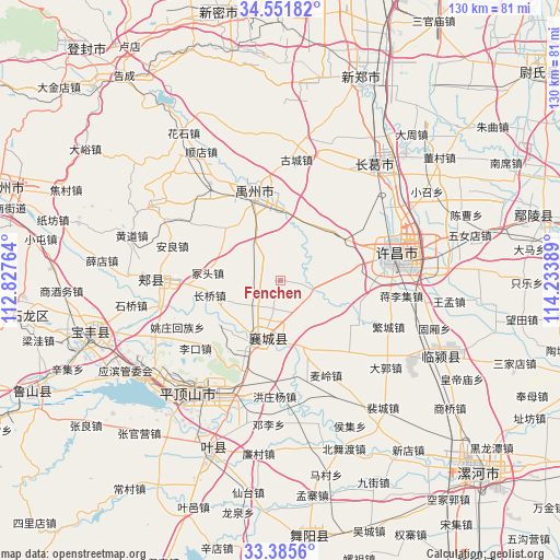 Fenchen on map