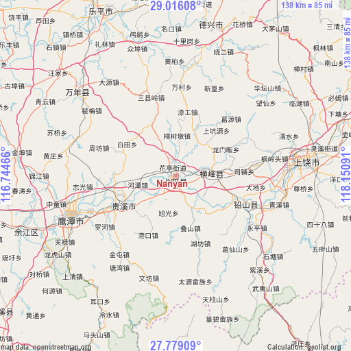 Nanyan on map