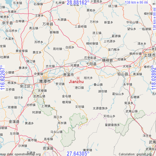 Jianzhu on map