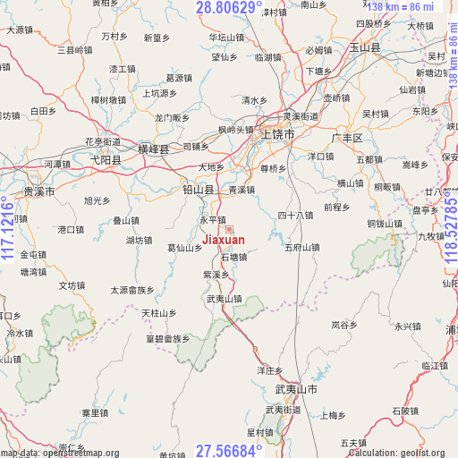 Jiaxuan on map