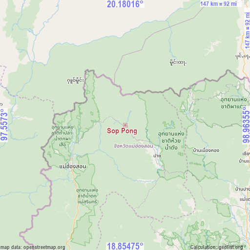 Sop Pong on map