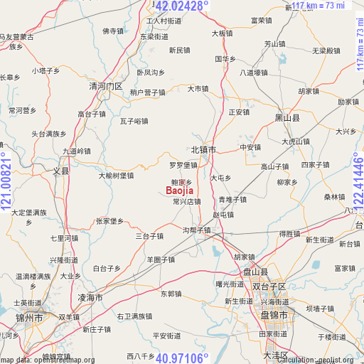 Baojia on map