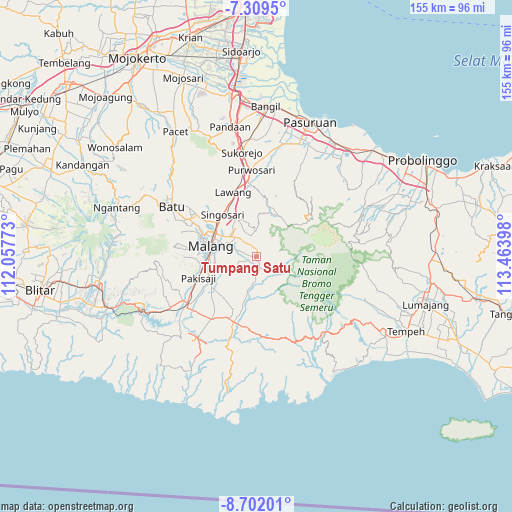 Tumpang Satu on map