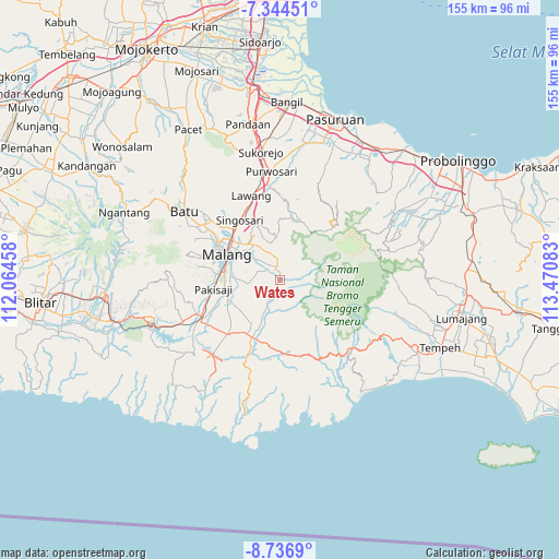 Wates on map