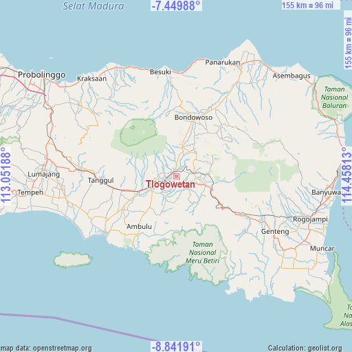 Tlogowetan on map