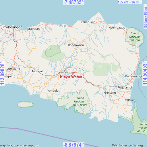 Klayu Wetan on map