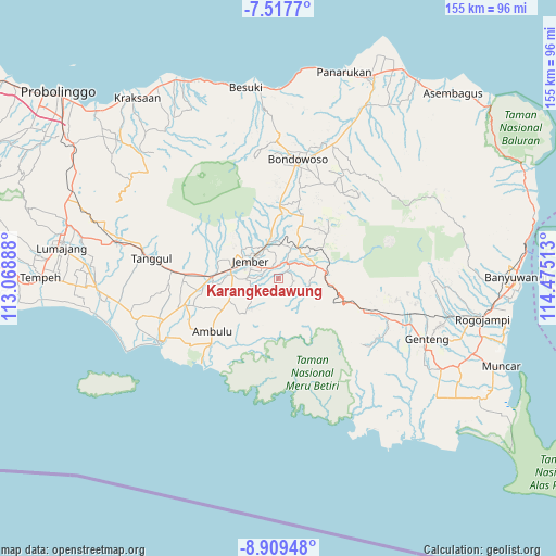 Karangkedawung on map