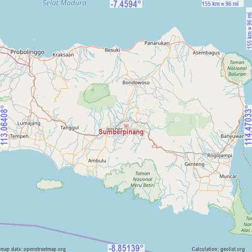 Sumberpinang on map