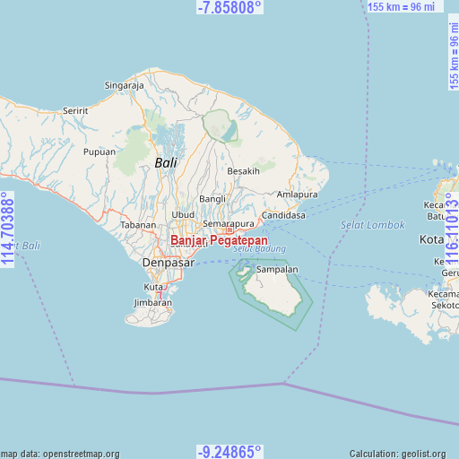 Banjar Pegatepan on map