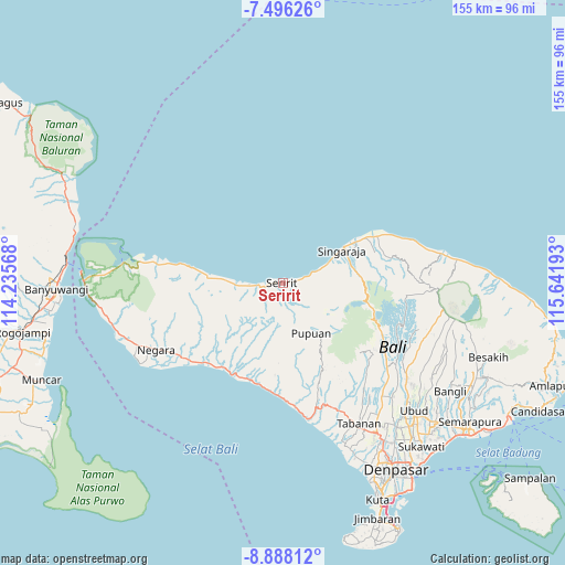 Seririt on map