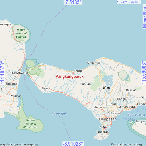 Pangkungparuk on map