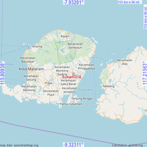 Sukamulia on map