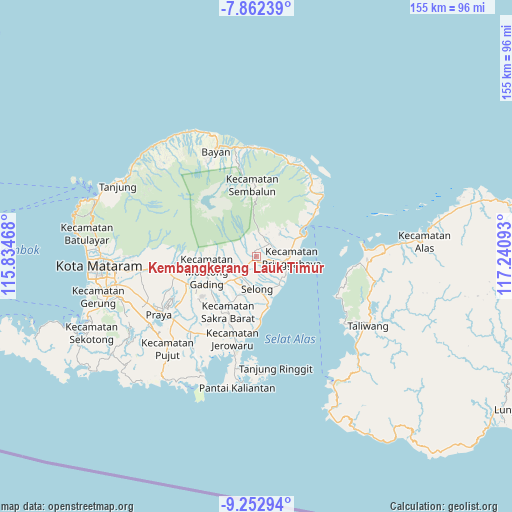 Kembangkerang Lauk Timur on map