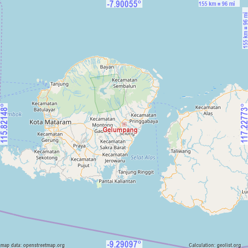 Gelumpang on map
