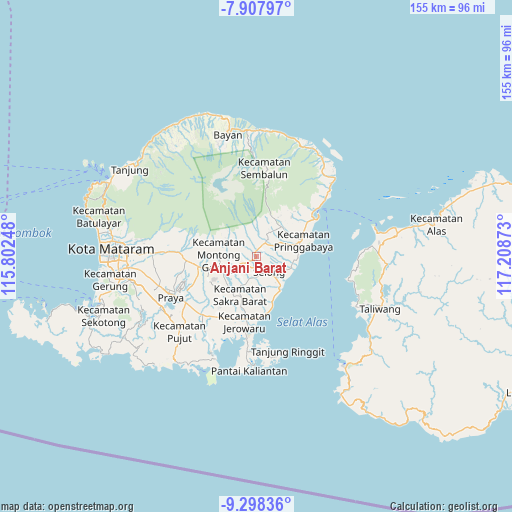 Anjani Barat on map