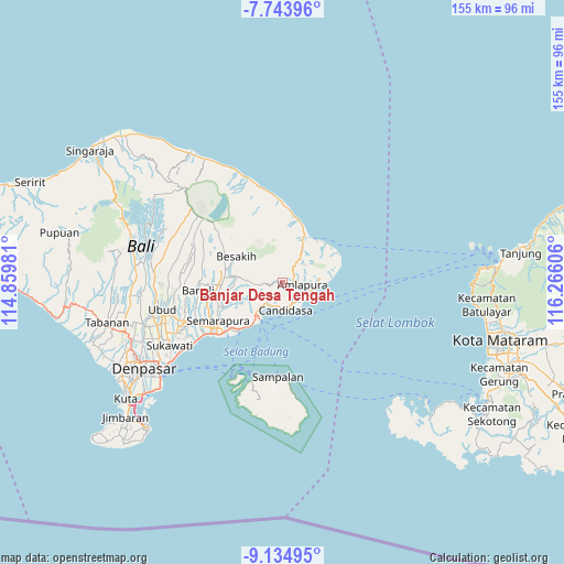 Banjar Desa Tengah on map