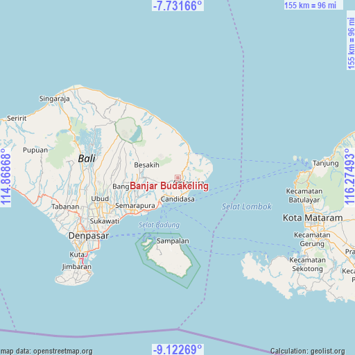 Banjar Budakeling on map