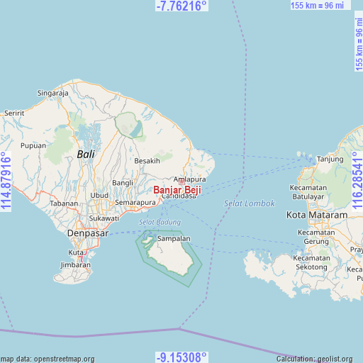 Banjar Beji on map
