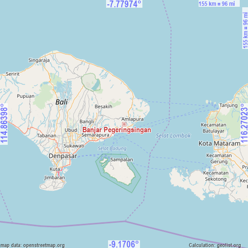 Banjar Pegeringsingan on map