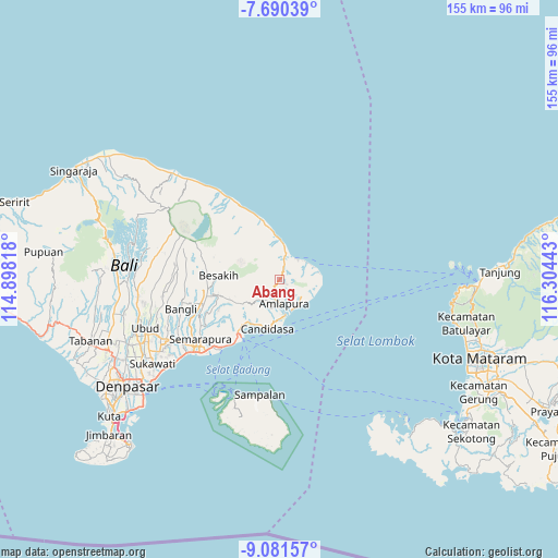 Abang on map
