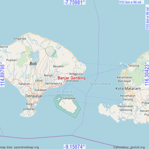 Banjar Genteng on map