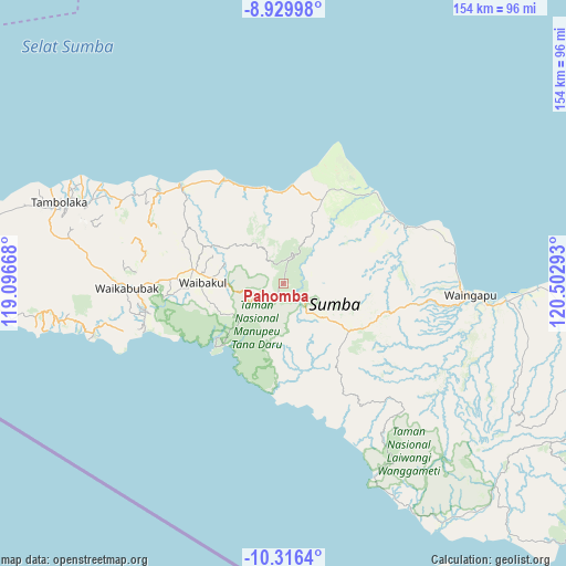 Pahomba on map