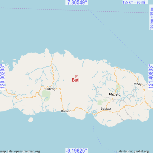 Buti on map