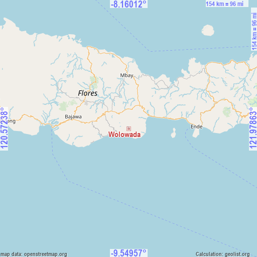 Wolowada on map