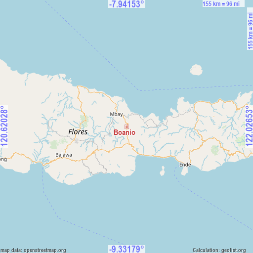 Boanio on map