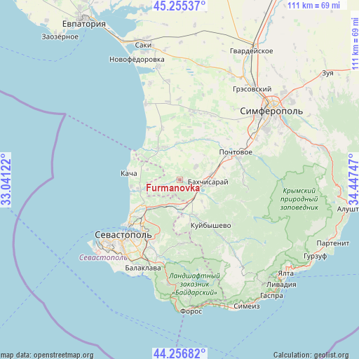 Furmanovka on map