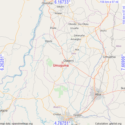 Umuguma on map