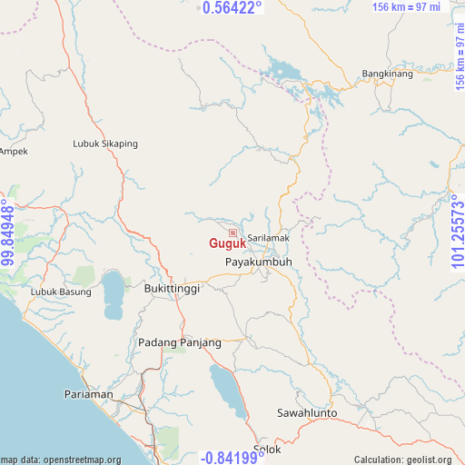 Guguk on map