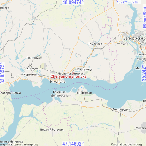 Chervonohryhorivka on map
