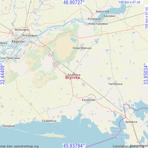 Brylivka on map