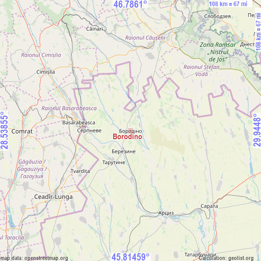 Borodino on map