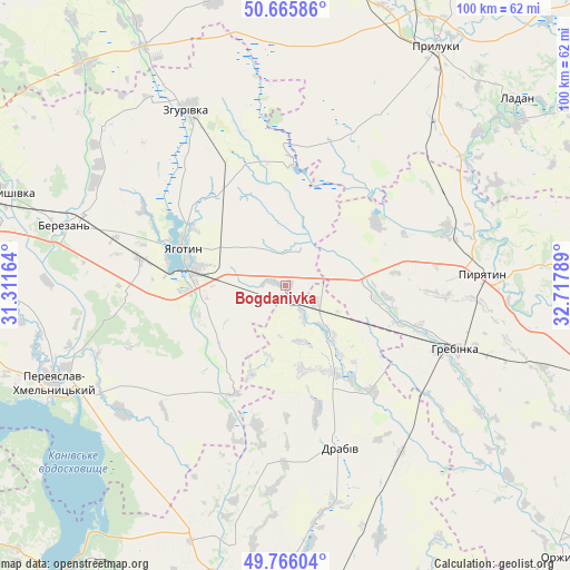 Bogdanivka on map