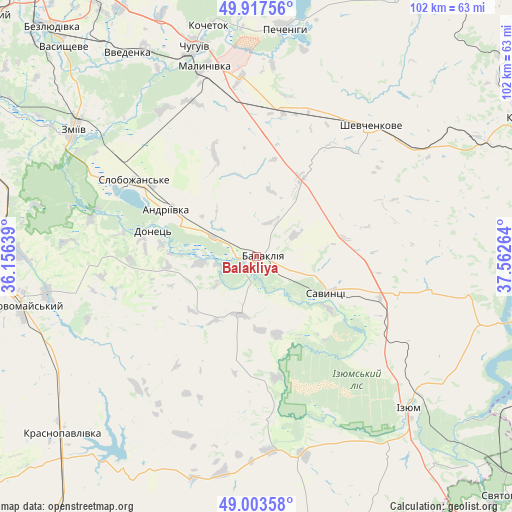 Balakliya on map