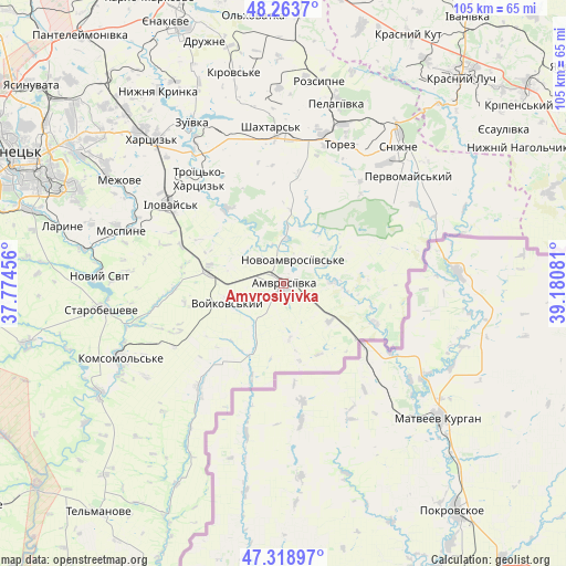 Amvrosiyivka on map