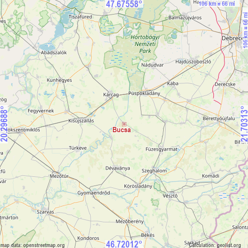 Bucsa on map