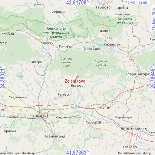 Zelenikovo on map