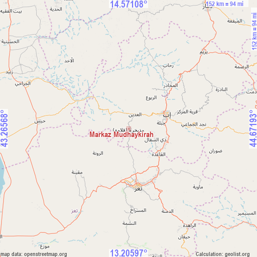 Markaz Mudhaykirah on map