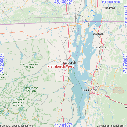 Plattsburgh West on map