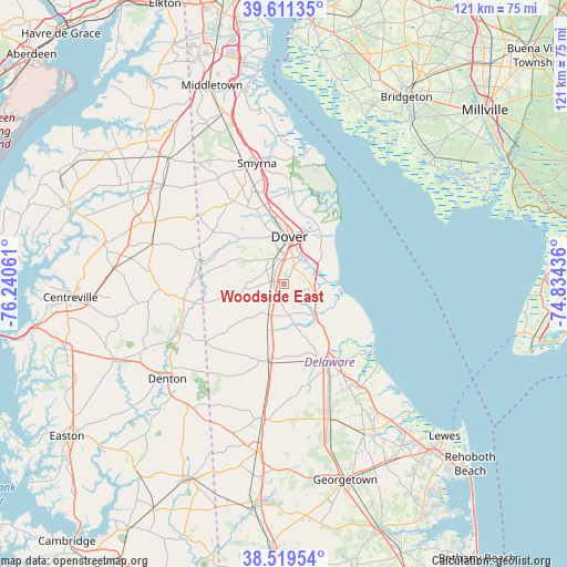 Woodside East on map