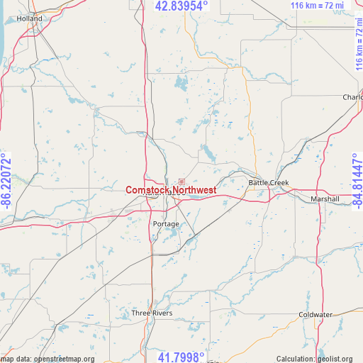 Comstock Northwest on map